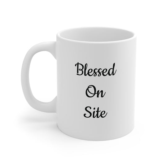 Mug 11oz Blessed On Site Coffee Cup