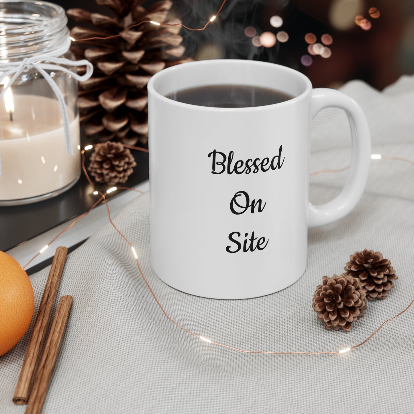 Mug 11oz Blessed On Site Coffee Cup